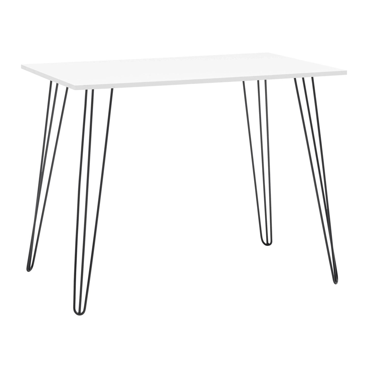 Bessagi Home Schreibtisch Marc Weiß/Schwarz MDF ca. 98x60 cm
