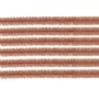 Biegeplüsch Braun, 10 Stück, 50 cm lang, ideal zum Basteln und Dekorieren.