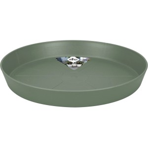 Elho Untersetzer Loft Urban, rund, Ø 34,3 cm, pistaziengrün, für den Innen- und Außenbereich.