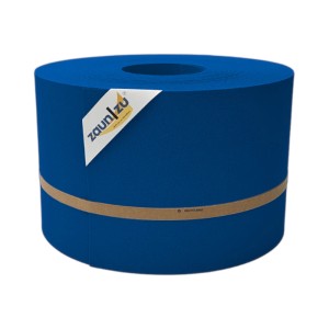 zaunzu Sichtschutz Premium Enzianblau, 50m Rolle für Doppelstabmattenzaun.