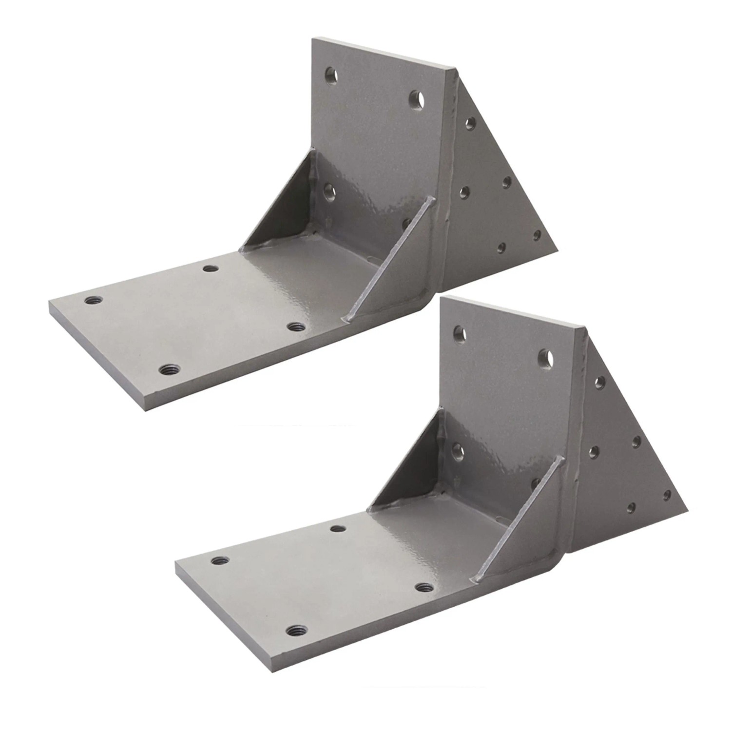 MCW 2er-Set Dachsparrenadapter für Kassetten-Markise H122 H123 Dachsparren Halterung Adapter Grau