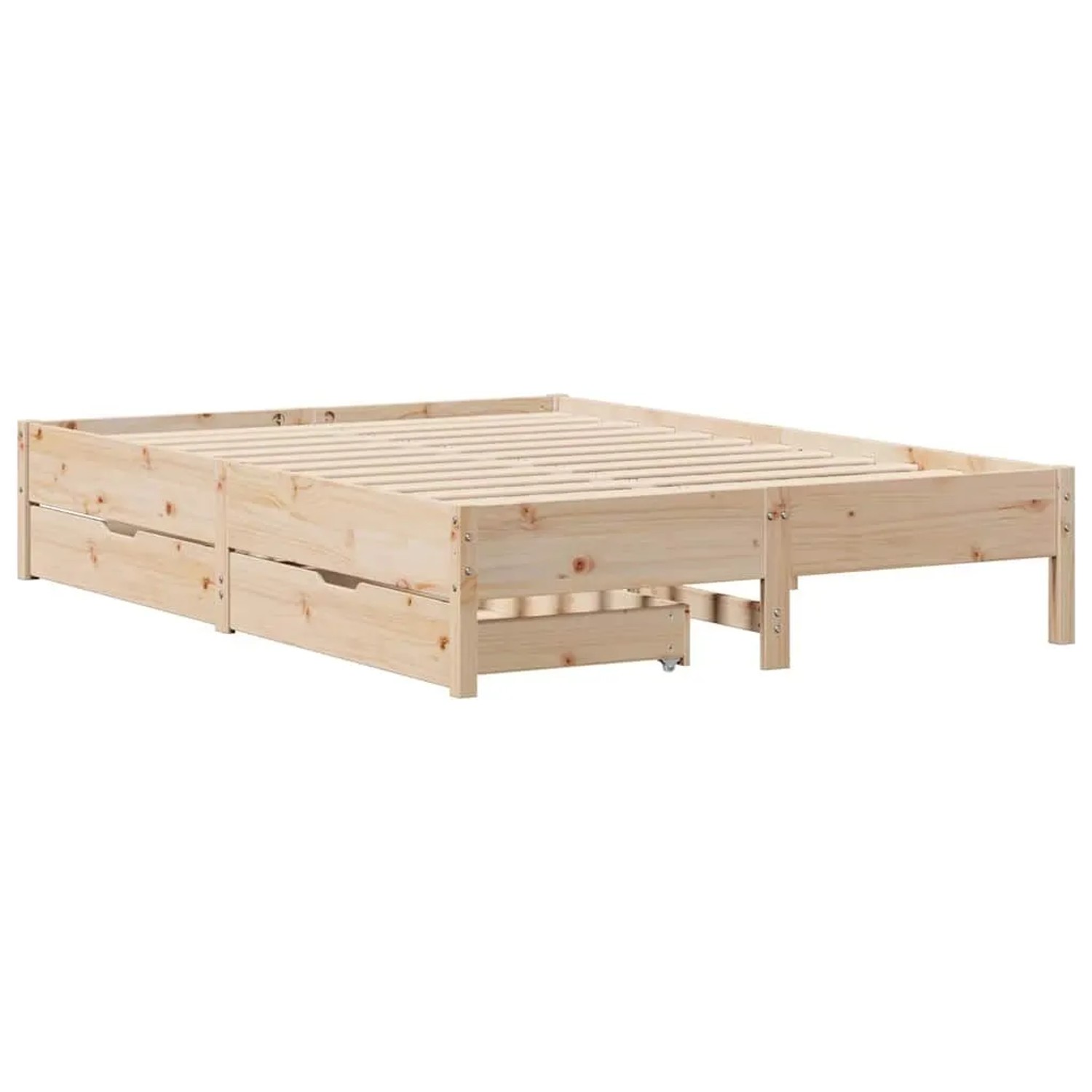 vidaXL Massivholzbett ohne Matratze 120x190 cm Kiefernholz 3301728 günstig online kaufen