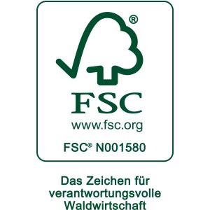 FSC®-Siegel: Zeichen für verantwortungsvolle Waldwirtschaft.