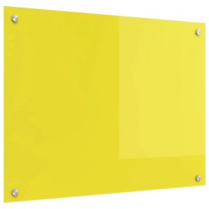 vidaXL Küchenrückwand Gelb 80 x 60 x 0,6 cm Gehärtetes Glas 42001255