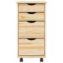 vidaXL Rollwagen mit Schreibtisch MOSS Klarlack 34 x 39 x 65,5 cm 42032405_5