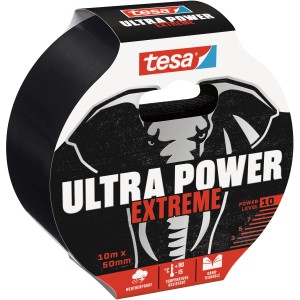 Tesa Ultra Power Extreme Reparaturband, 10 m x 50 mm, sehr klebstark und robust.