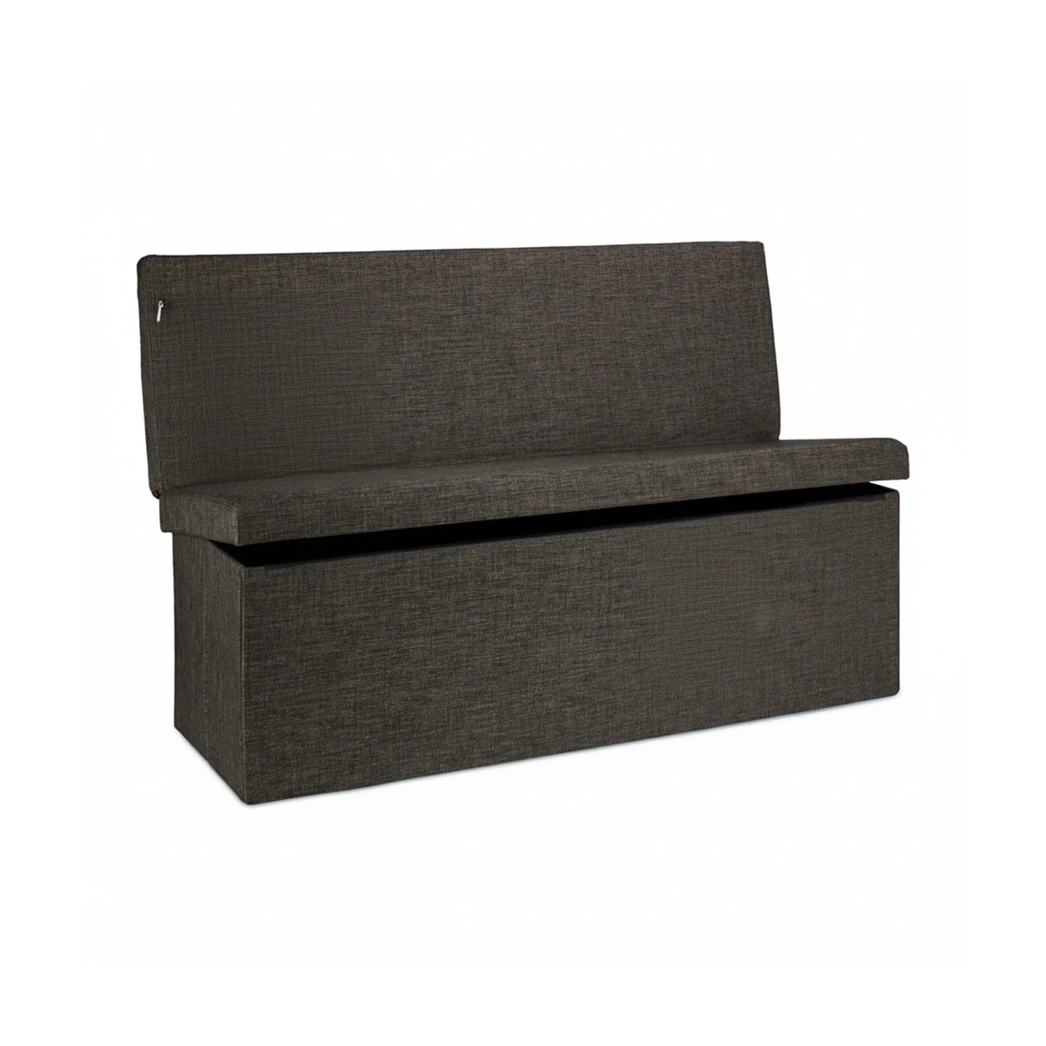 Relaxdays Sitzhocker XL Leinen Braun Faltbar mit Lehne 73 cm x 114 cm x 38 cm 13,5 kg