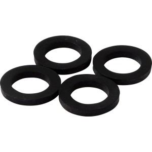 4er Set KÖRO Gummi-Dichtungsringe, 15x24x3 mm, selbstklebend für Kupplungen 3/4 Zoll.