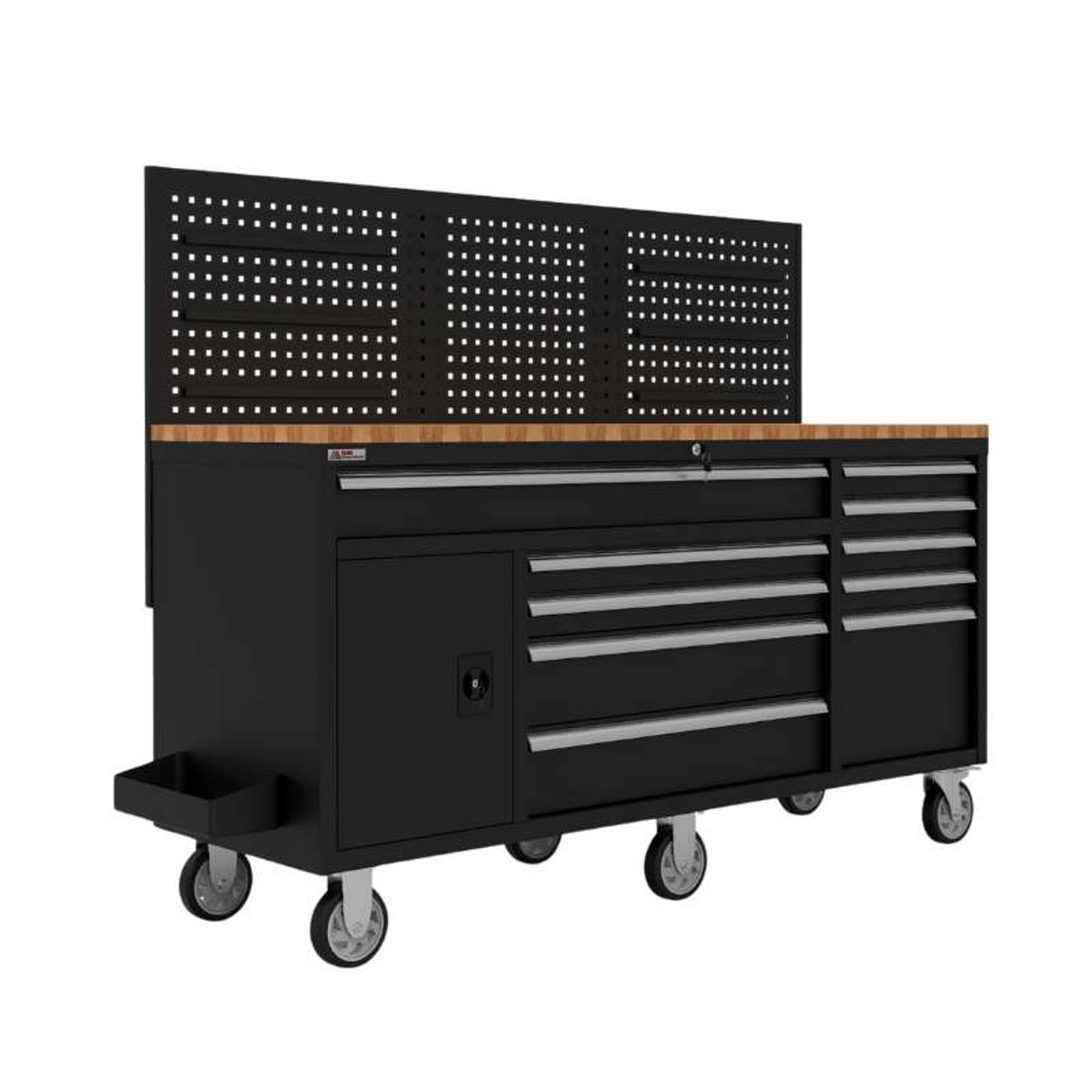 Galaflor Mobile Werkbank mit Lochwand und Arbeitsplatte 158 cm_3
