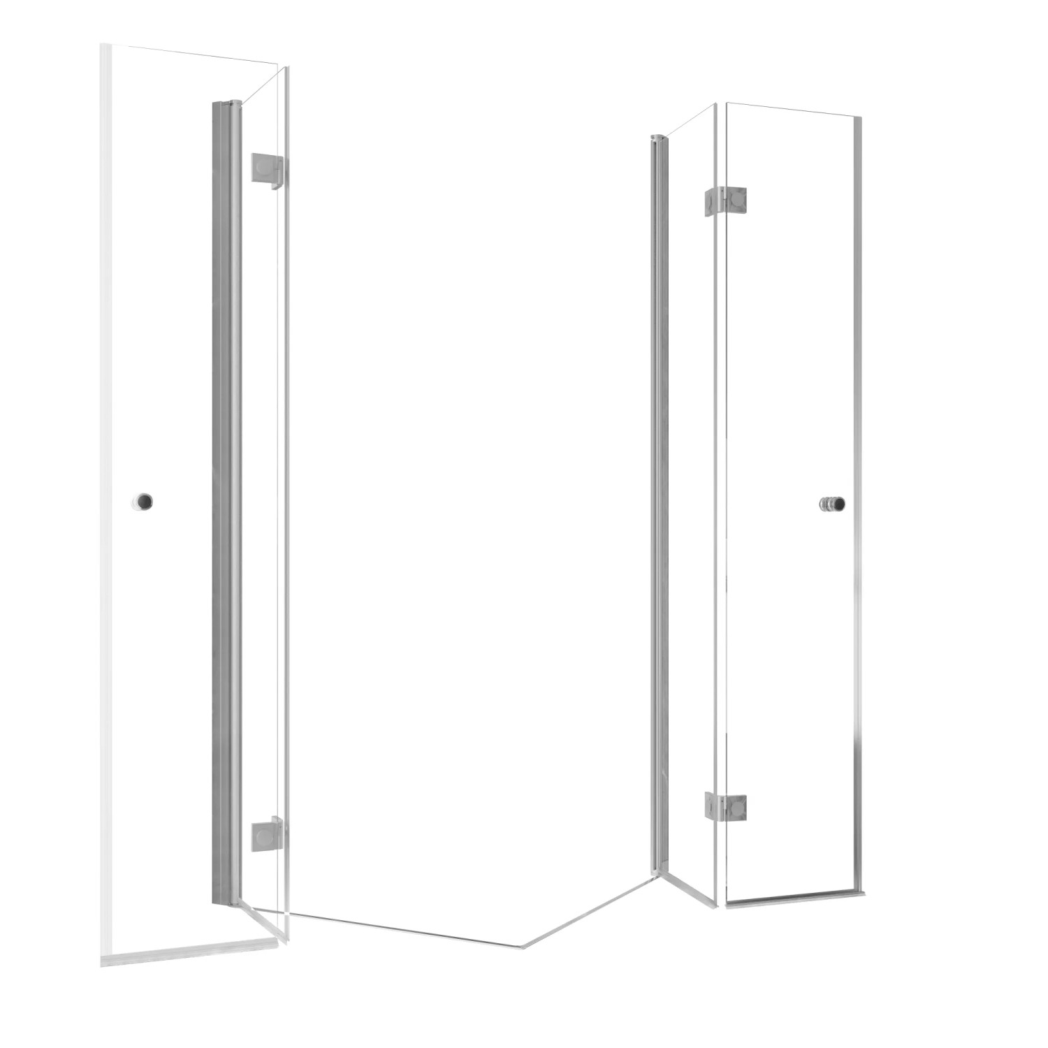 Schulte Duschkabine Eckeinstieg Garant 2.0 Drehfalttür 200 x 90 cm ...