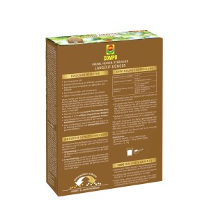 Braune Compo Bäume, Hecken, Sträucher Langzeit-Dünger 2 kg Packung. Spezial-Heckendünger für gesunde Pflanzen.