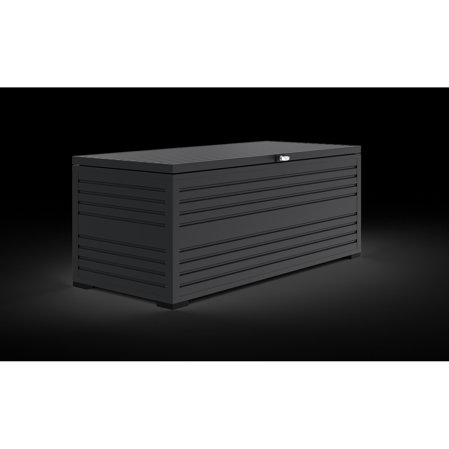 Weide Aluminium Gartenbox - Robuste 284L Aufbewahrungslösung - 100 x 64 x 46 cm