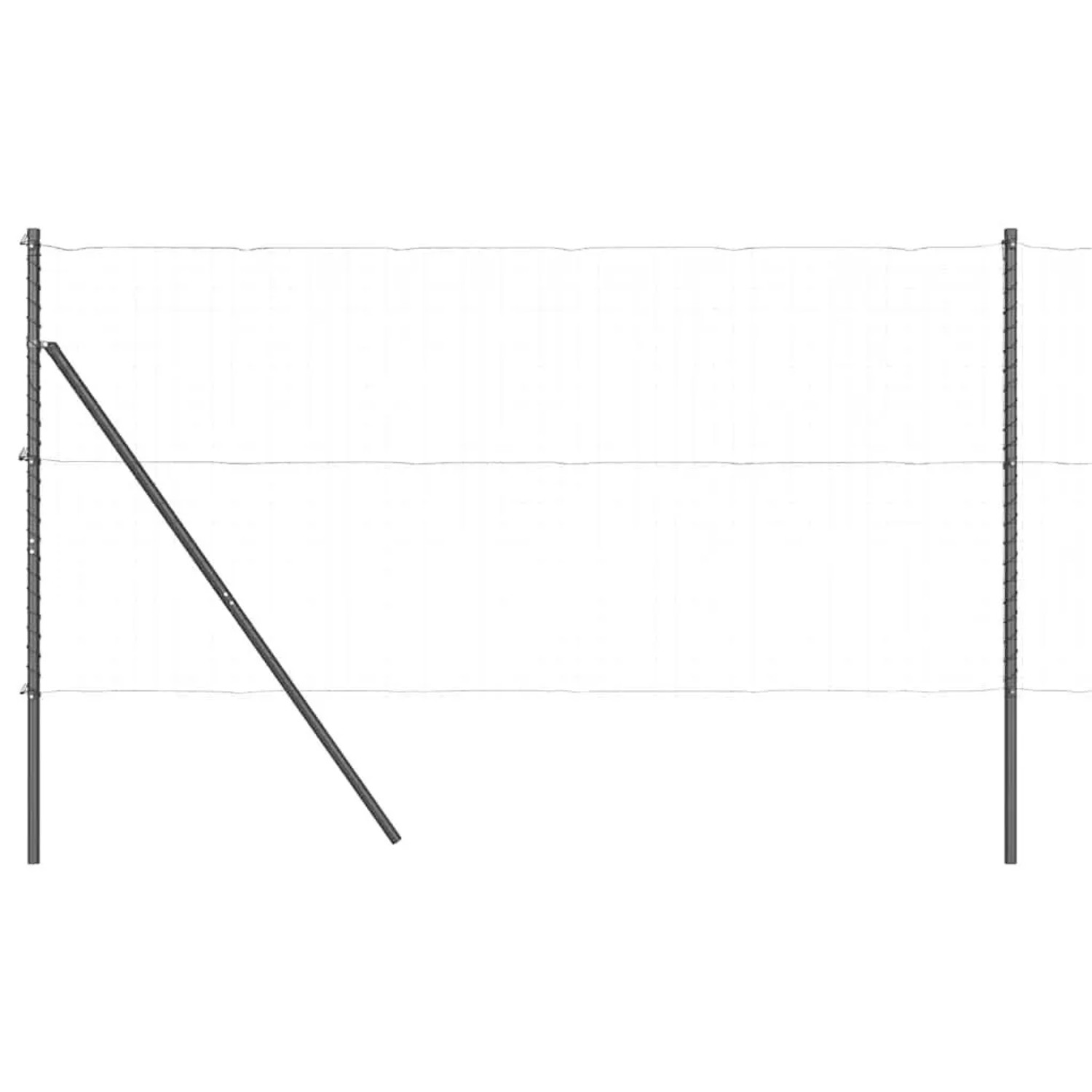 vidaXL Zaunpfosten 26 Stk Grau 3,2 x 3,2 x 170 cm 3350137 günstig online kaufen