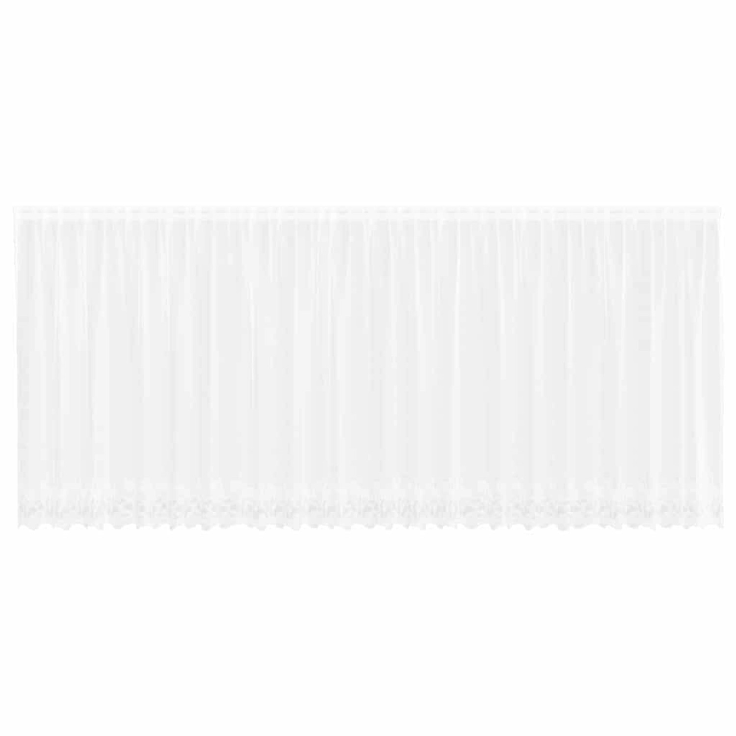 vidaXL Spitzenvorhang mit Vorhängen Weiß 600x160cm Polyester 4107817 günstig online kaufen