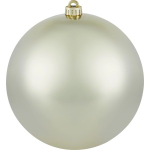 XXL Weihnachtskugel, Ø 20cm, matt gold, aus Kunststoff für Weihnachtsdeko.