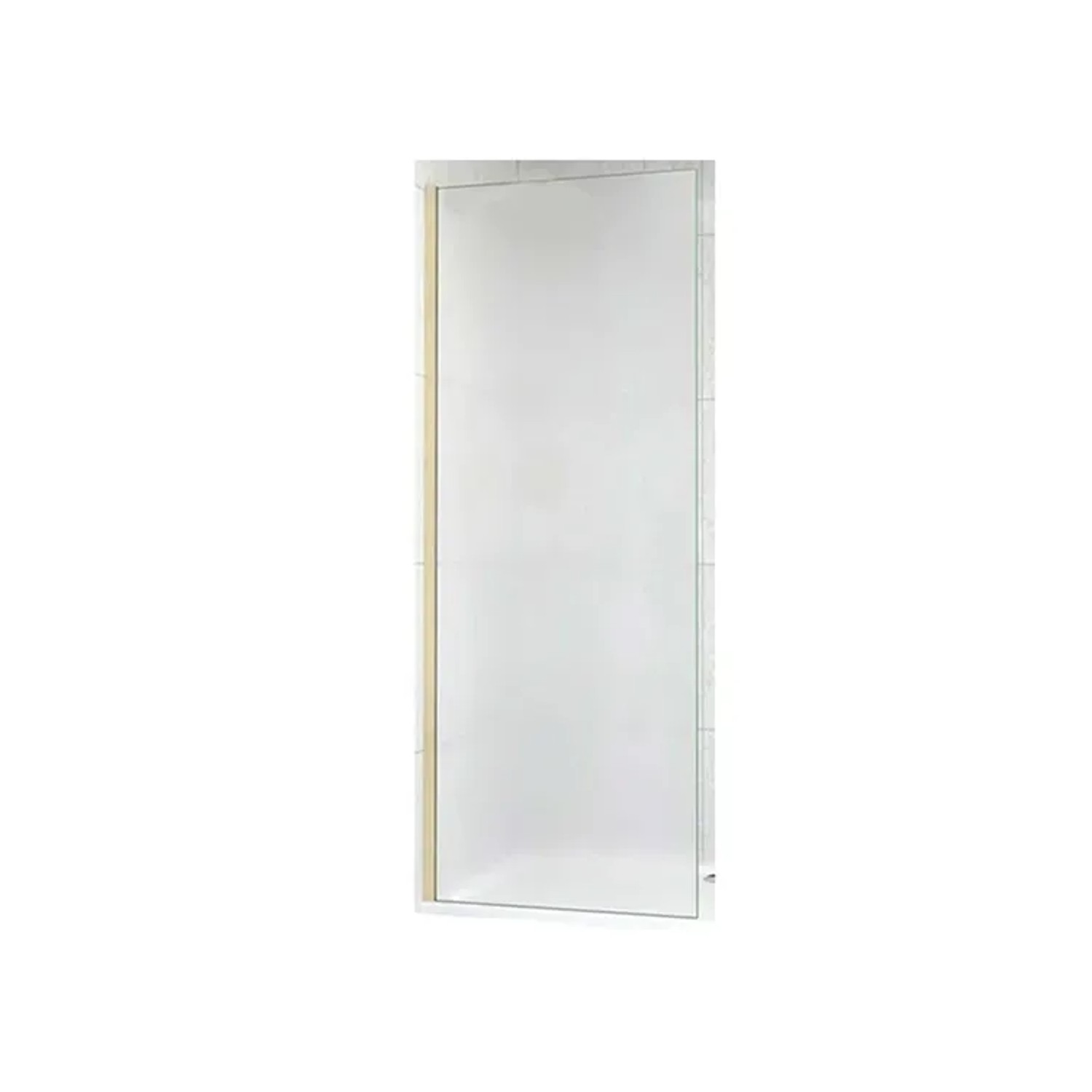 Duschparadies 80 x 200cm Walk in Dusche 10mm Nano Glas Duschwand Glasschutzfolie Goldrahmen