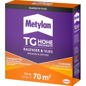 Metylan Raufaser & Vlies Granulat, 500g Paket, geeignet für bis zu 70m²