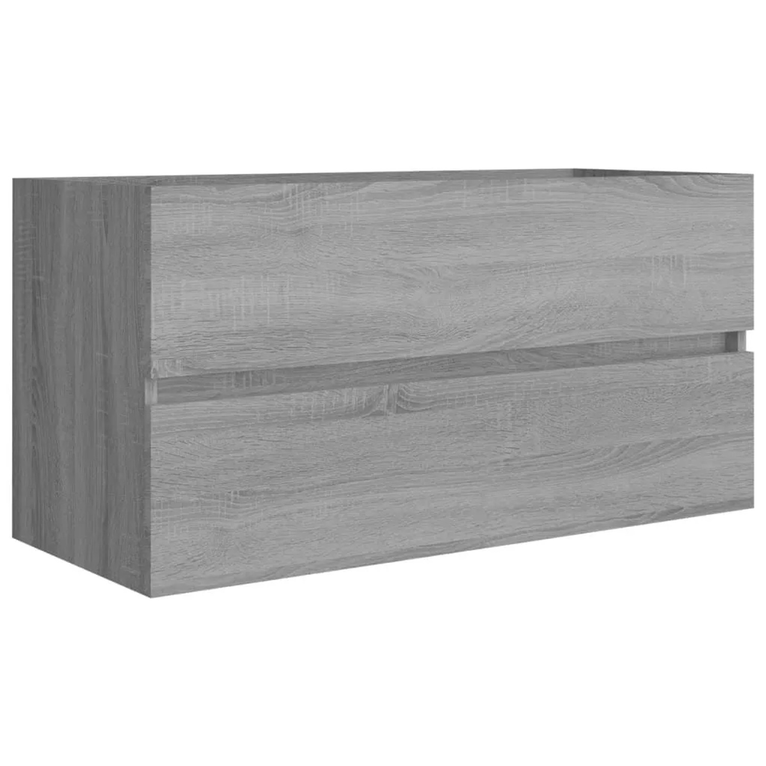 vidaXL Waschbeckenunterschrank Grau Sonoma 90x38,5x45 cm Holzwerkstoff 815655