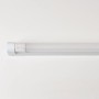 Graue LED-Unterbauleuchte, 120 cm lang, mit neutralweißem Licht für Werkstatt, Büro oder Keller.