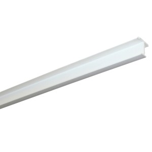 Weiße Gardinia T-Schiene aus Kunststoff, 250 cm lang, für Gardinen und Vorhänge.