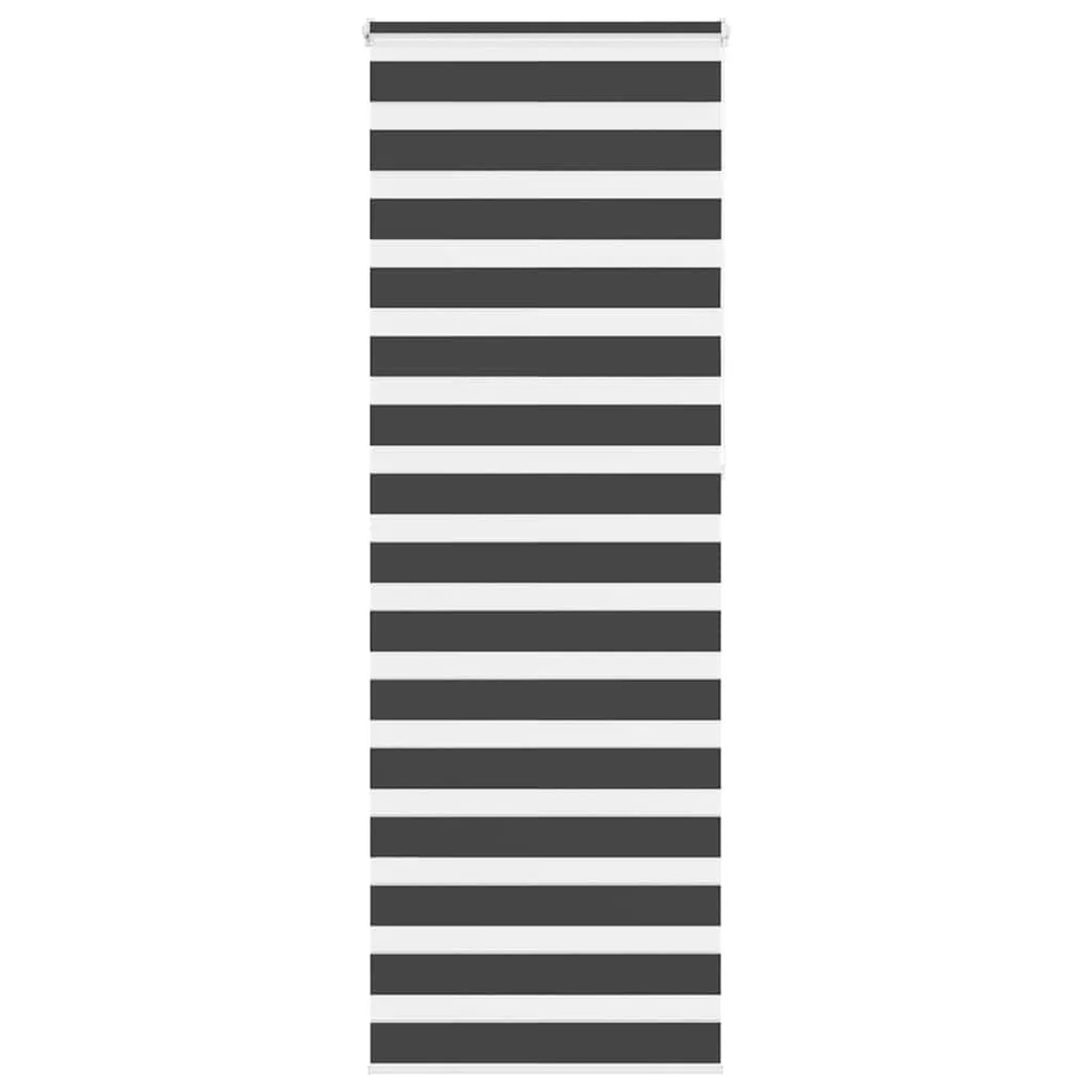 vidaXL Doppelrollo Schwarz 85x230 cm Stoffbreite 80,9 cm Polyester 4014284 günstig online kaufen