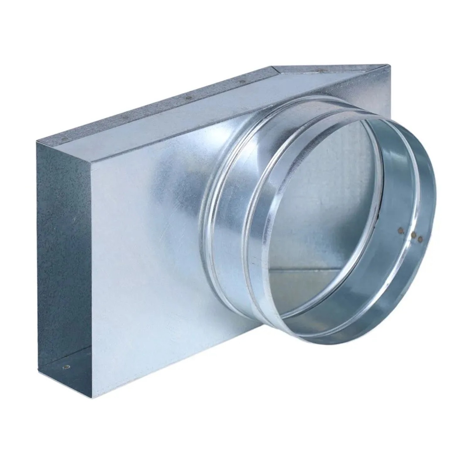 Subtiel Flachkanal Übergang 90° 150 x 50 mm Auf Ø 150 mm