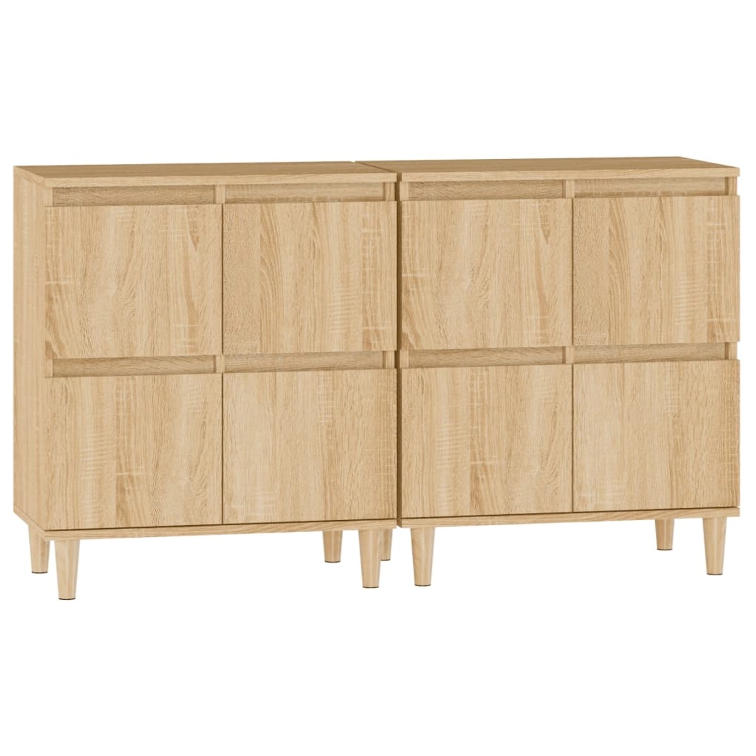 vidaXL Sideboards 2 Stk Sonoma-Eiche 60x35x70 cm Holzwerkstoff 3185754