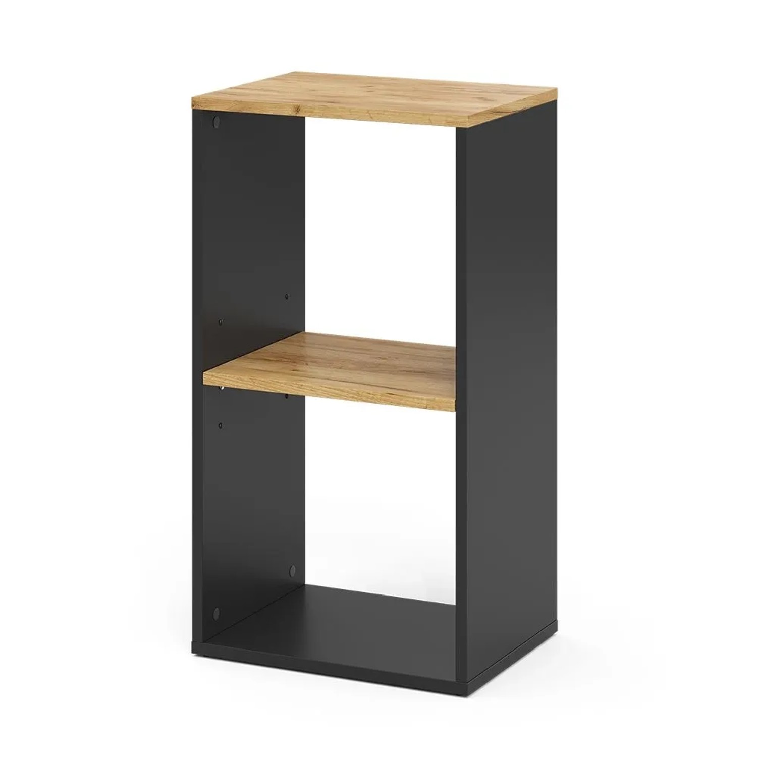 Vicco Bücherregal Tomy Anthrazit Goldkraft Eiche 40 x 74 mit 2 Offenen Fächern Art Nr 54667