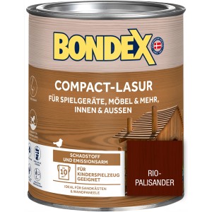 Dose Bondex Compact-Lasur Rio Palisander, Holzlasur für Innen- und Außenbereiche.