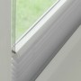 Graues Gardinia Plissee Concept Tageslicht, 70x130 cm, am Fenster montiert.