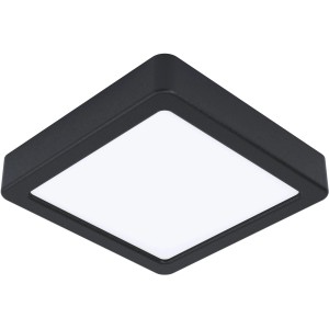 Eckige Eglo LED Aufbauleuchte Fueva 5 in Weiß-Schwarz, 11W. Moderne Deckenleuchte.