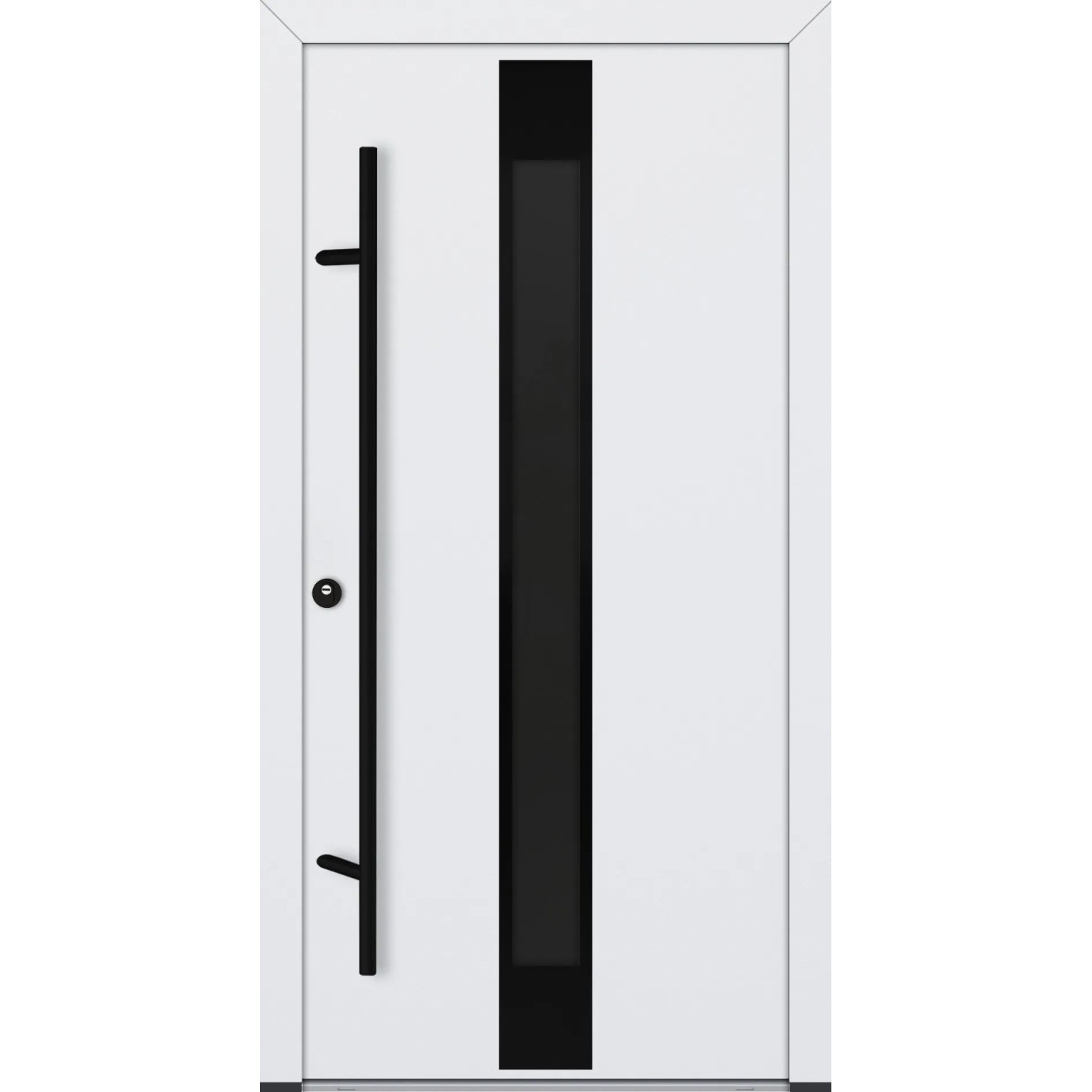 FM Türen AS68 Modell 25 1000 x 2100 Weiß Links Innen Beschläge Set 01
