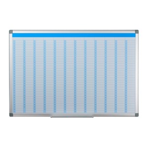 Relaxdays Whiteboard Planer Eisen Weiß Magnetisch Abwischbar 60 cm x 90 cm x 5 cm 2,1 kg