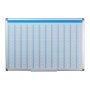 Relaxdays Whiteboard Planer Eisen Weiß Magnetisch Abwischbar 60 cm x 90 cm x 5 cm 2,1 kg