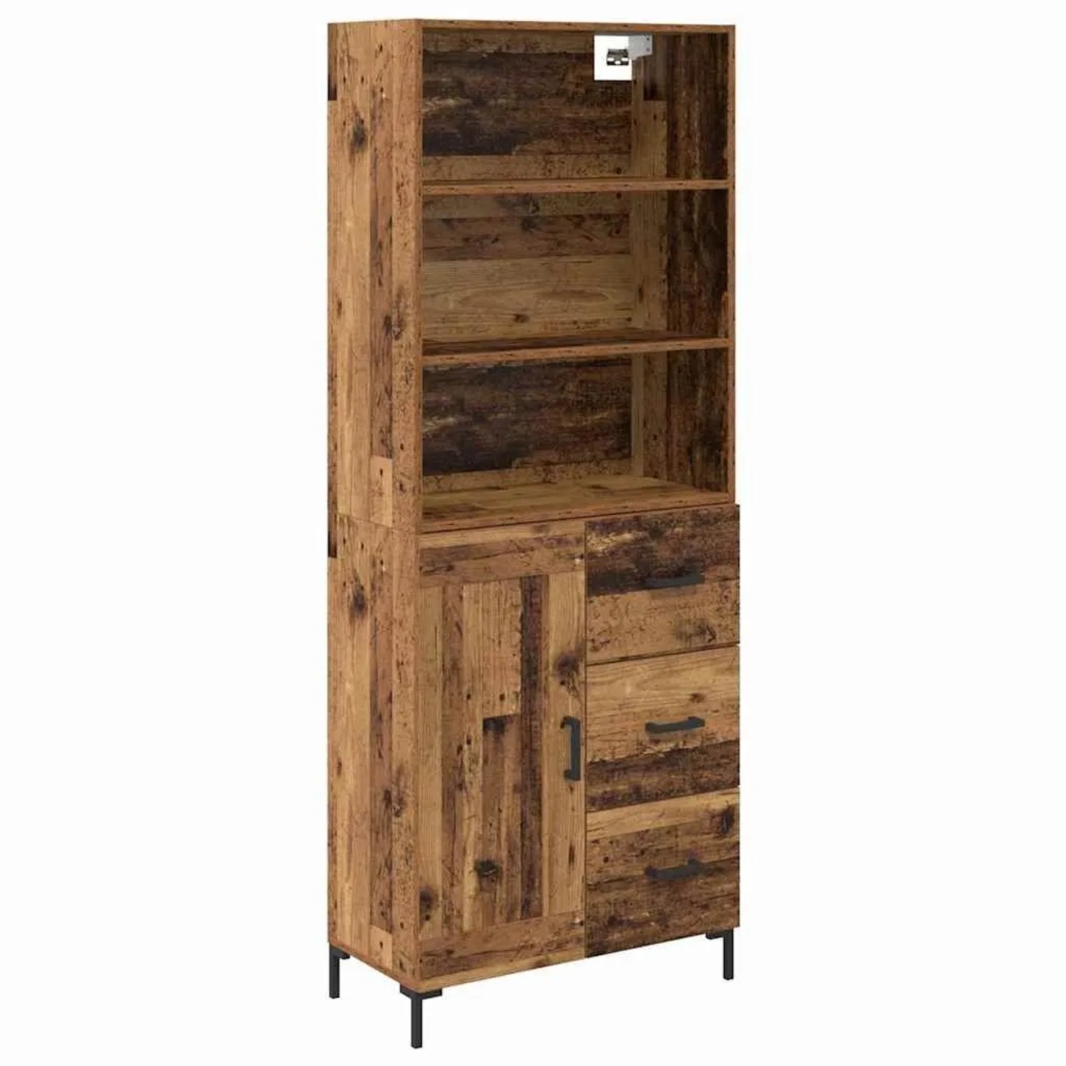 vidaXL Highboard Altholz 69,5 x 34 x 180 cm Holzwerkstoff 3415620 günstig online kaufen