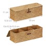 Relaxdays Aufbewahrungsbox Seegras Natur mit Deckel 11 cm x 33 cm x 12,5 cm_4