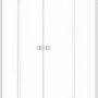 baliv Eckdusche DUK-90.10E, 77-90 cm, Chromrahmen, transparente Glaswände.