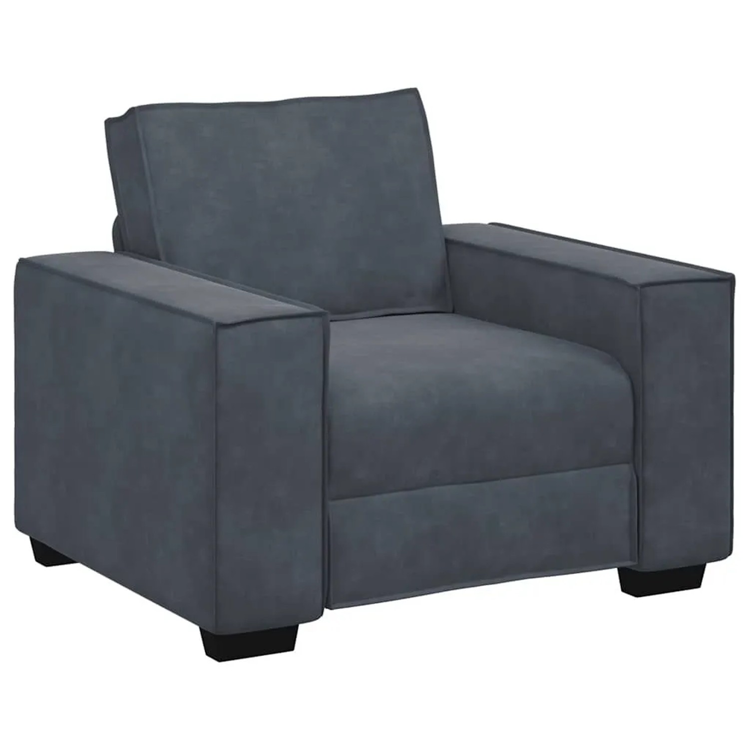 vidaXL Sessel Dunkelgrau 100x78x84 cm Samt 4105001
