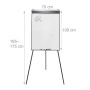 Relaxdays Flipchart Whiteboard Aluminium Schwarz Höhenverstellbar Magnetisch Abwischbar Mit 2 Armen 100 cm x 70 cm 4,2 kg_4