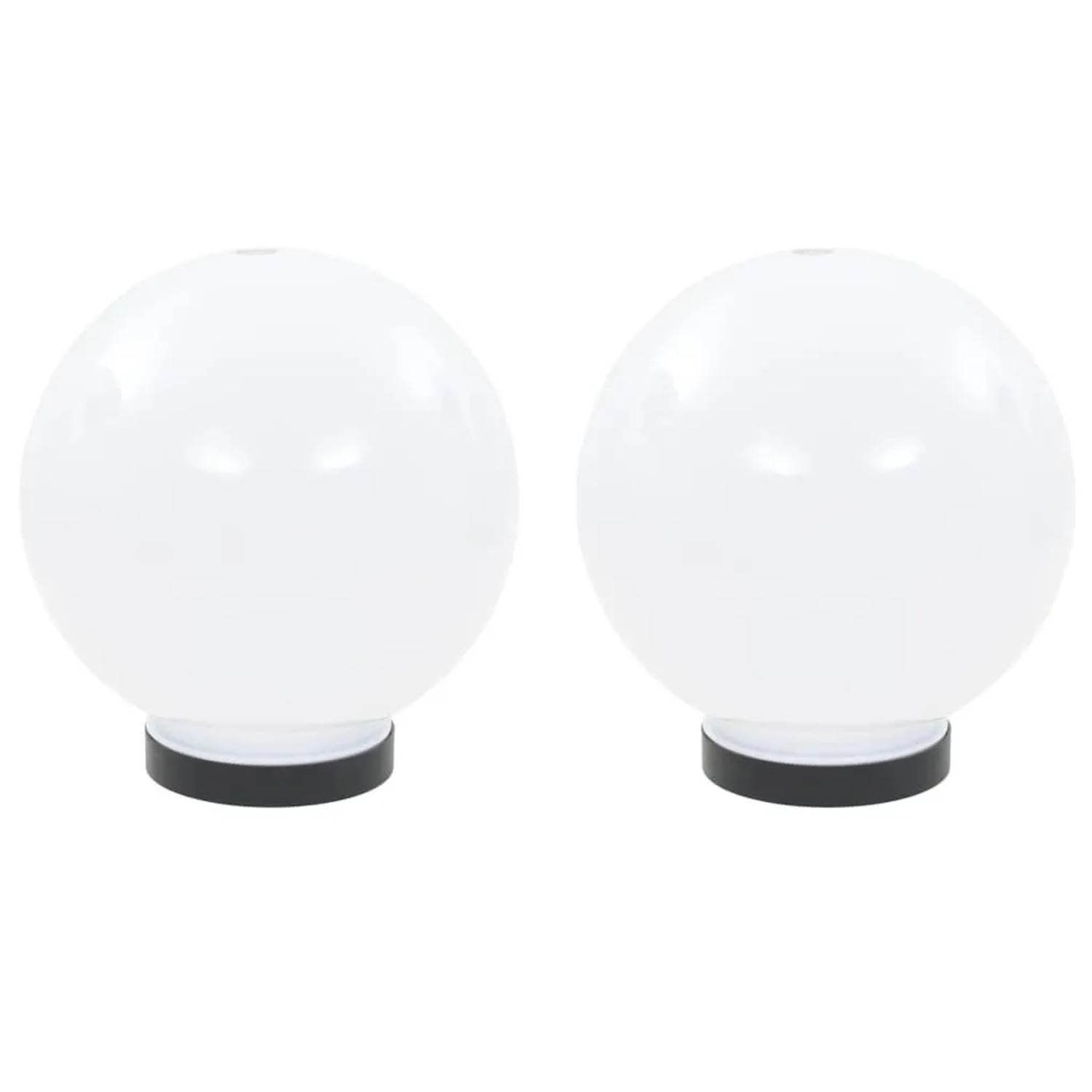 vidaXL LED-Gartenleuchten 2 Stk Kugelförmig 20 cm PMMA 50654