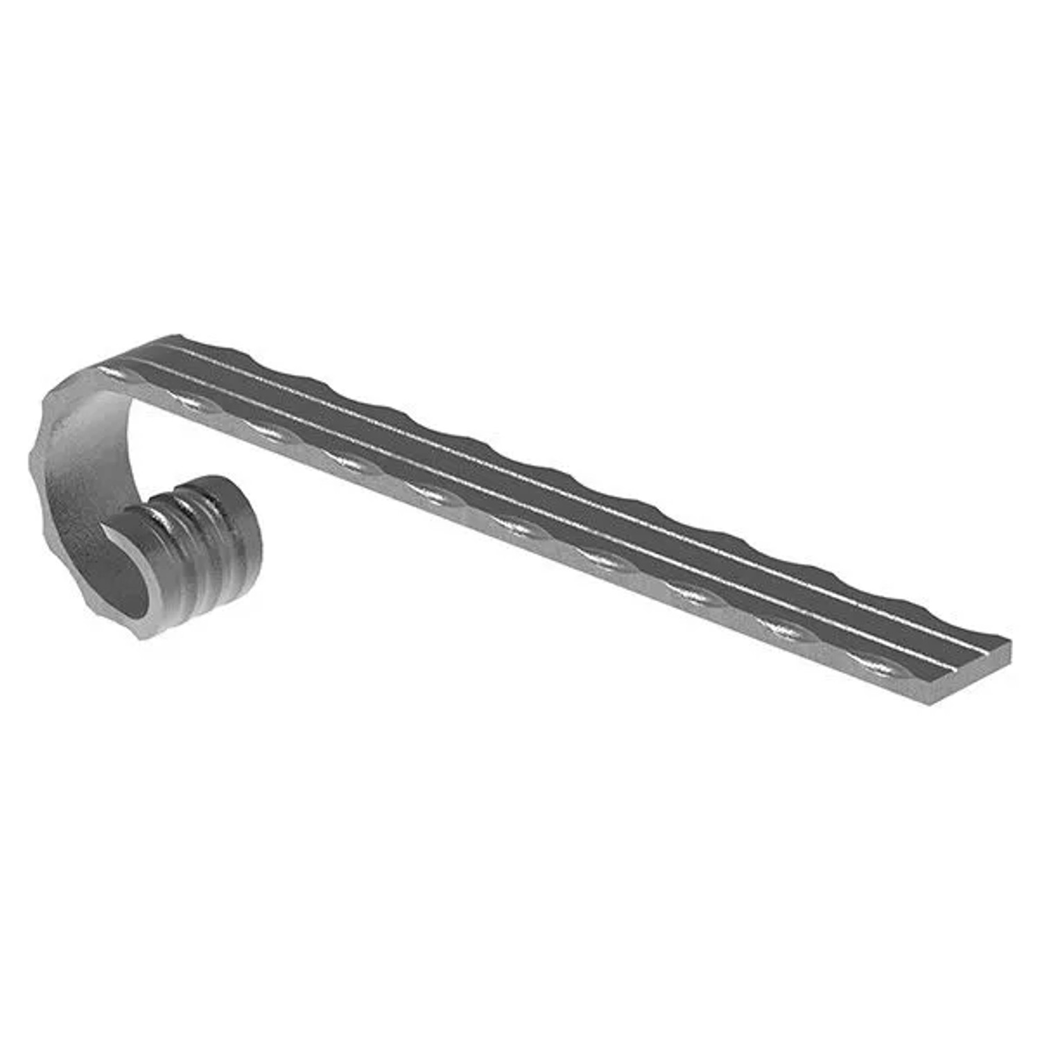 FeNau Handlauf-Endstück 40x8 mm Kanten Gehämmert Stahl S235JR Schweißbar