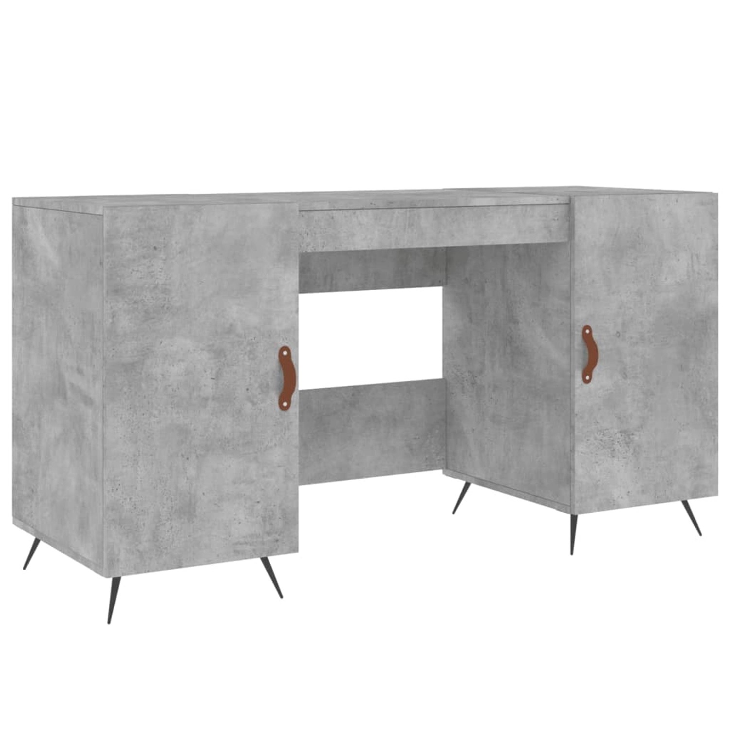 vidaXL Schreibtisch Betongrau 140x50x75 cm Holzwerkstoff 829520 günstig online kaufen