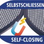 Symbol für selbstschließenden Tesa Magnetvorhang Insektenschutz
