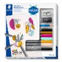 Staedtler Schreibset Line Art & Botanical, 10-teilig, mit Fasermalern, Bleistift, Radierer und Spitzer.