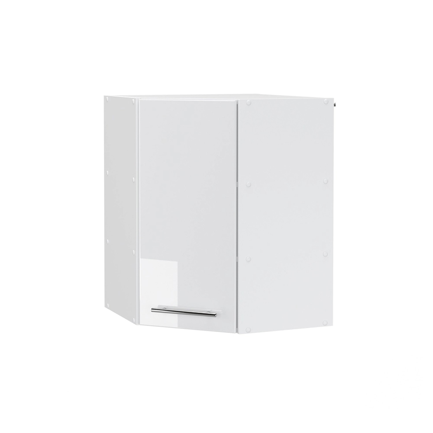 Vicco Eckhängeschrank Fame-Line, Weiß Hochglanz/Weiß, 57 cm günstig online kaufen