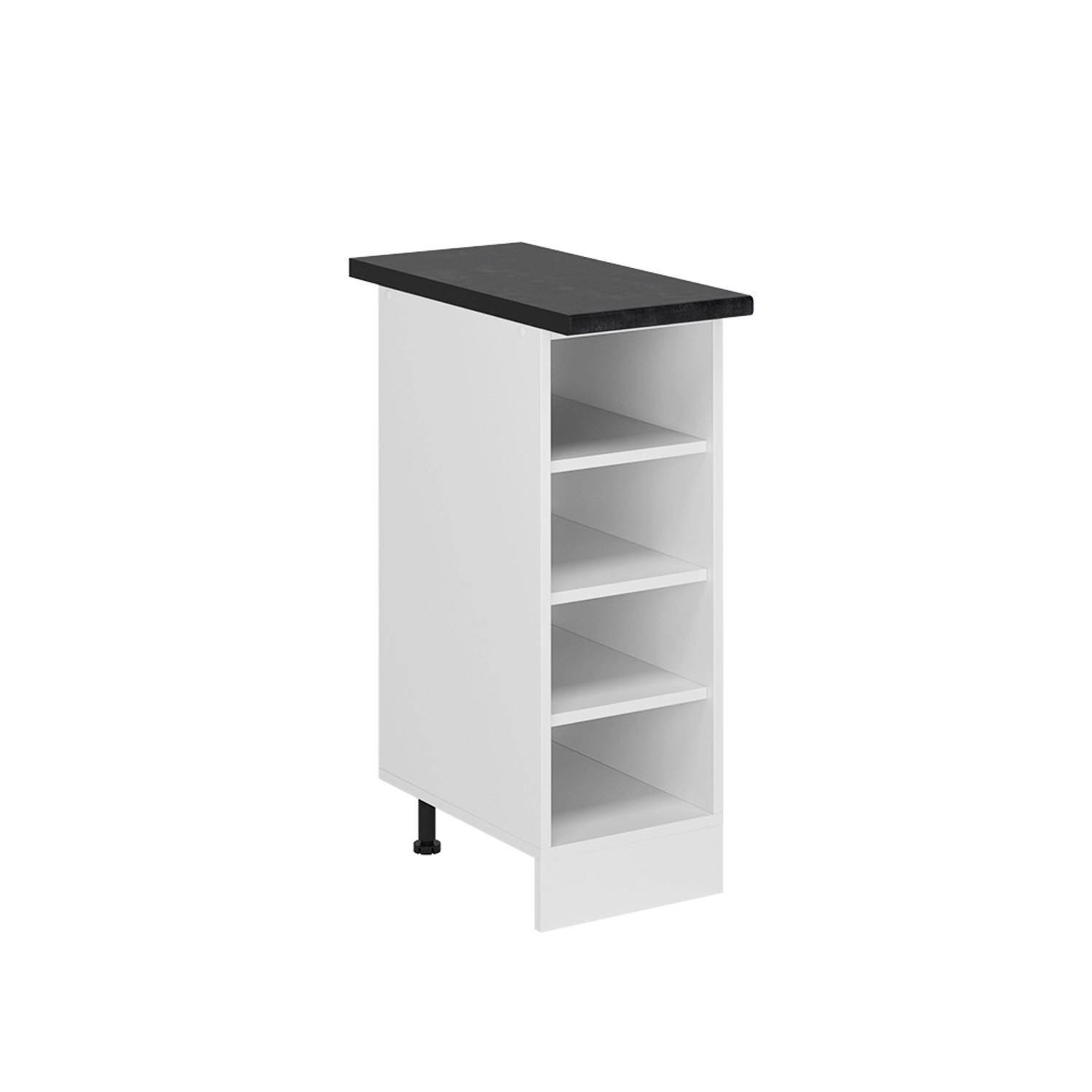 Vicco Küchenregal R-Line Offener Küchenschrank Weiß 30 cm AP Anthrazit günstig online kaufen