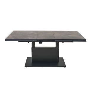 Siena Garden Lifttisch Talina, ausziehbar, HPL Titan, höhenverstellbar, Gartentisch.