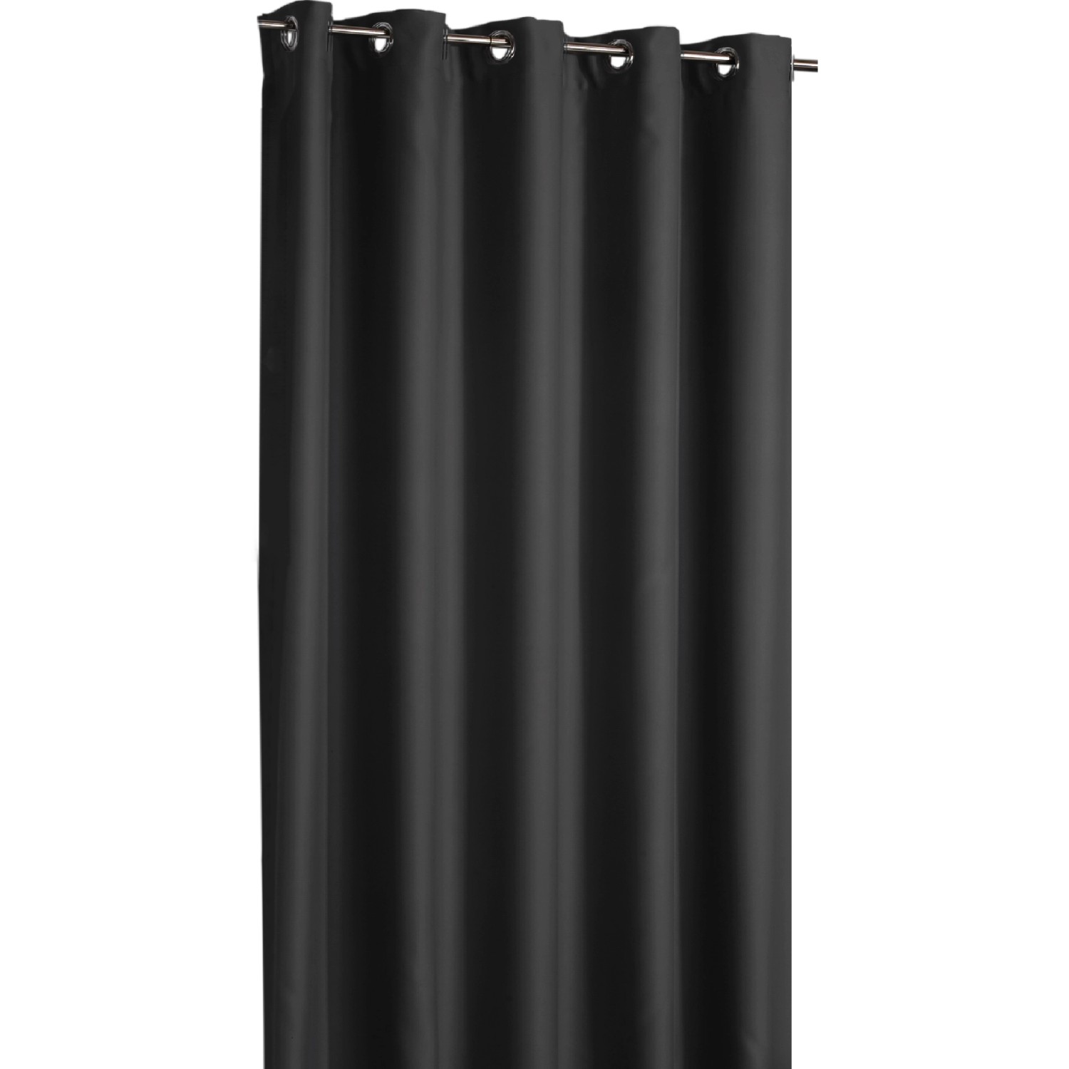 Arsvita Verdunkelungsgardine Ösen Shadow 135 cm x 295 cm Schwarz günstig online kaufen