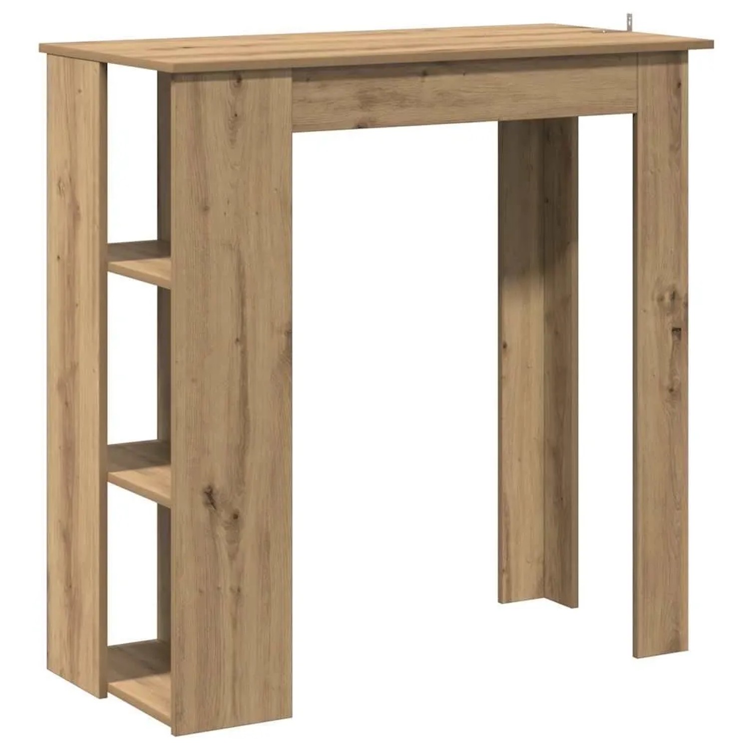 vidaXL Bartisch mit Regal Artisan-Eiche 102x50x103,5 cm Holzwerkstoff 85676 günstig online kaufen