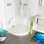 Sanilo Badteppich Delphin (70x110cm) und WC-Sitz im Badezimmer mit Unterwasserwelt-Motiv.